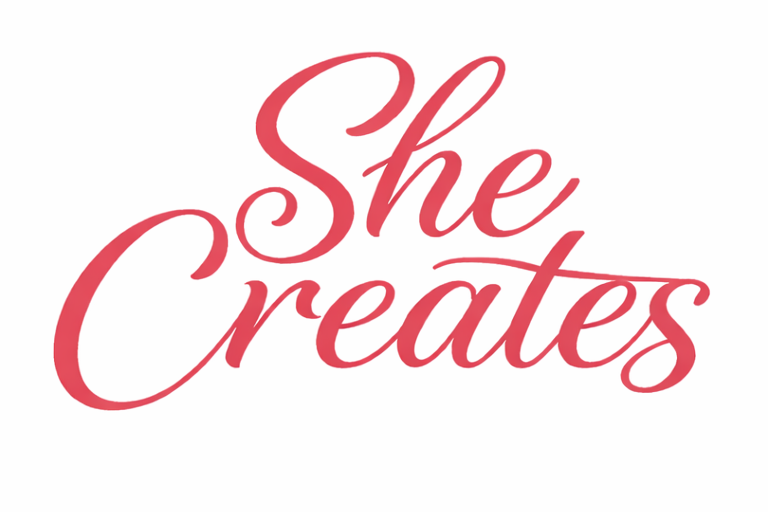 She creates