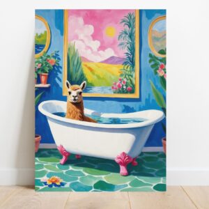 Maximalist Bathroom Wall Art, Trendy Decor, Toilet Decor