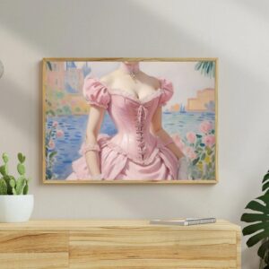 A pink coquette style art print