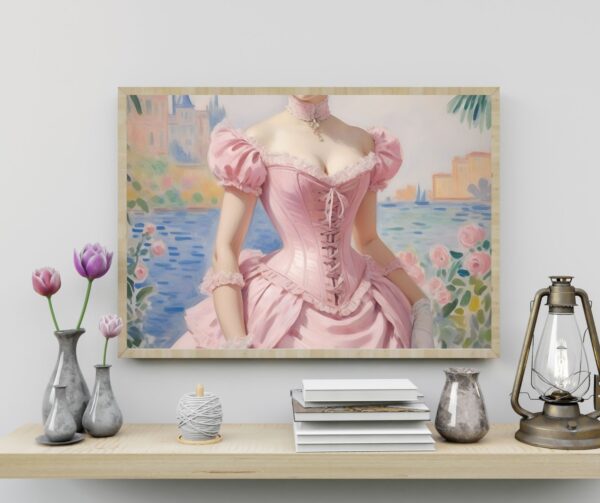 A pink coquette style art print