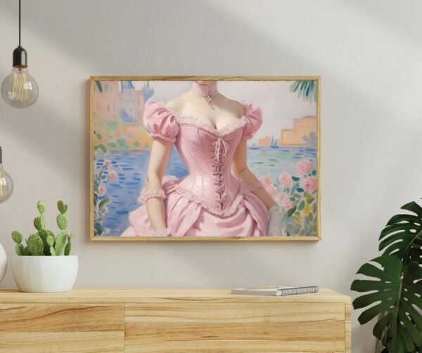 A pink coquette style art print